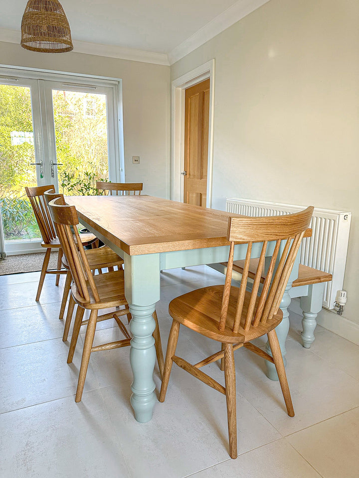 Traditional Oak Dining Set with Chairs