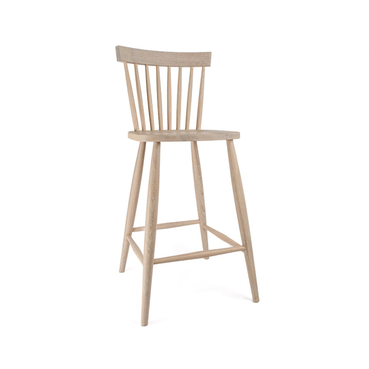 Scandinavian Mandal Bar Stool, Oak