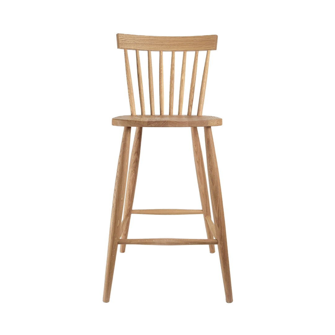 Scandinavian Mandal Bar Stool, Oak